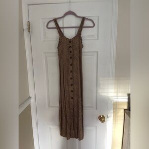 Japna Leopard Print Maxi Dress Women's Printed Dress - Size Small